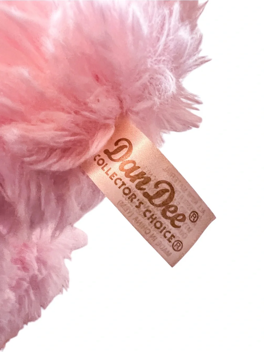 Dan Dee Collector's Choice Pink Sloth with Sheer Pink Neck Bow